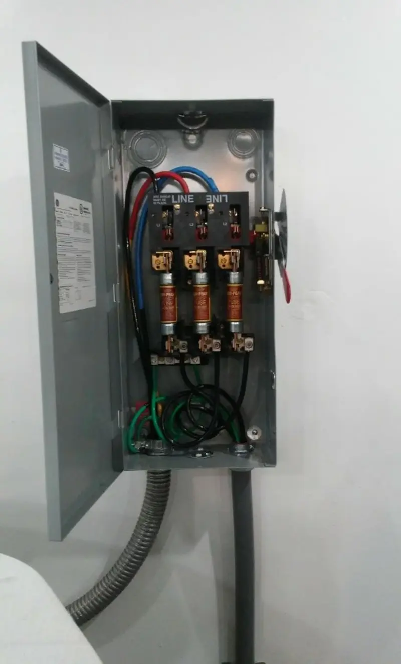 Three-phase disconnect switch installed for Electrical Wiring & Rewiring in Mount Orab