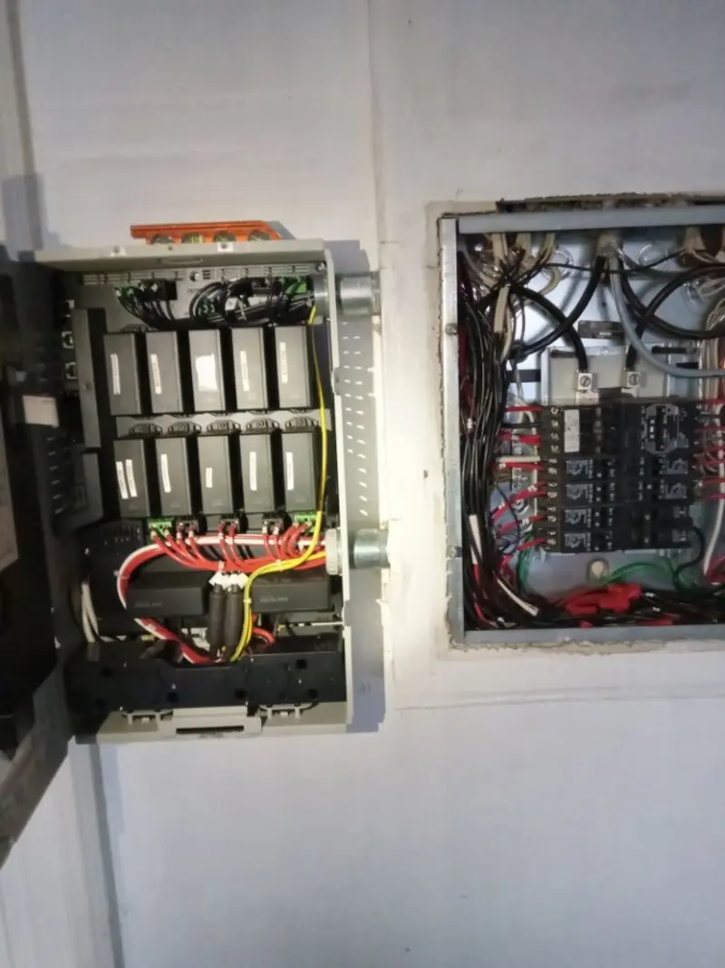 Electrical panel upgrade completed for Security Camera Wiring in Mount Orab